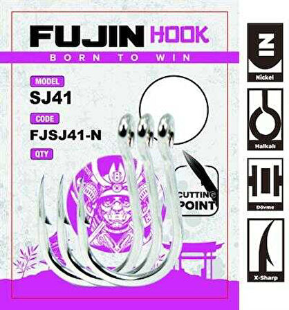 Fujin SJ41 Delikli Assist Kancası 5-0 no