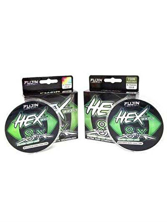 Fujin Hex Braid 8x 150mt Multi Color PE Örgü İp 0,12 mm
