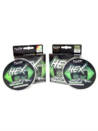 Fujin Hex Braid 8x 300mt Multicolor PE İp Misina 0,18 mm