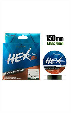 Fujin Hex 8X 150Mt. Moss green Pe Line 0,08 mm