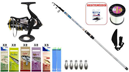 Kendo Sea Power 4.20m 100-250gr & Remixon Monster 7000 SURF SETİ