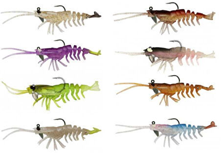 Savage Gear 3D Shrimp RTF 9 cm 7 gr Sahte Balık 2 Adet Ghost