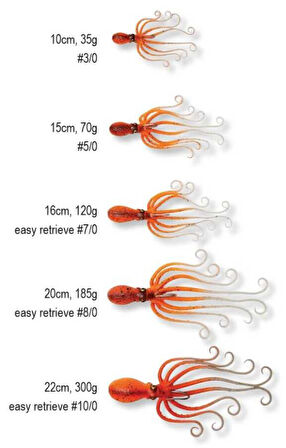 Savage gear Octobus 70g 15cm Sahte Balık Brown Glow