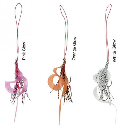 Savage gear Cuttle Eye Skirt M 2 Adet Sahte Balık Orange Glow