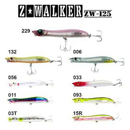 Fujin Z-Walker 125mm 18gr Su Üstü Maket Balık 005 Orange Head