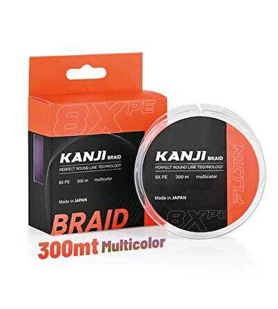Fujin Kanji 8X 300MT Multi Color Pe Line 0.330mm
