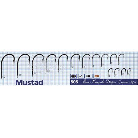 Mustad Olta İğnesi 505 25li Standart-NO:1-0