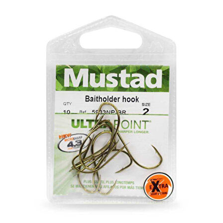 Mustad Olta İğnesi 5933 NPBR 10 lu BRONZ-NO:4