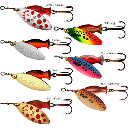 Mepps Longue Heavy Olta Kaşığı SARI-KIRMIZI-NO:2