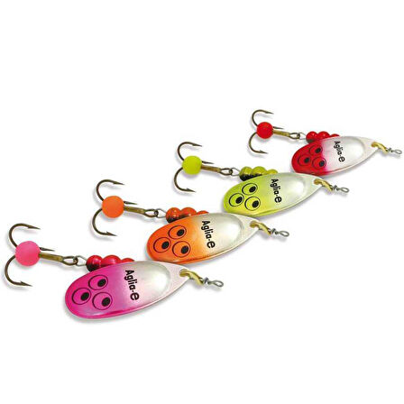 Mepps Aglia-E Olta Kaşığı GÜMÜŞ-PEMBE-NO:3