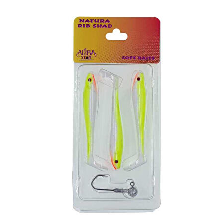 Albastar Natura Rib Shad Sahte Balığı 12-90MM