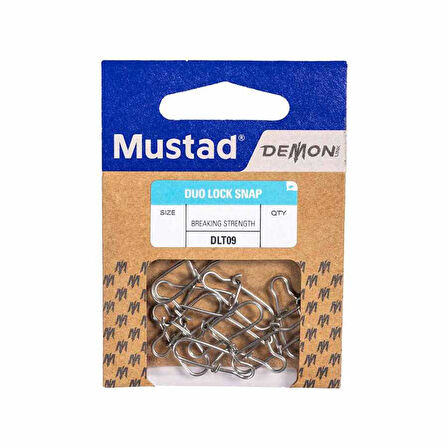 Mustad Demon Çift Kilitli Klips DLT09 Standart-NO:2 - 10LU