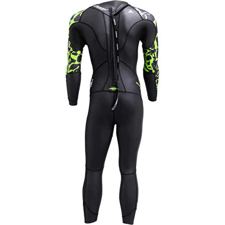 Cressi Kuwae Man Yüzücü Elbisesi BLACK/GREEN-2MM - NO:3 / M