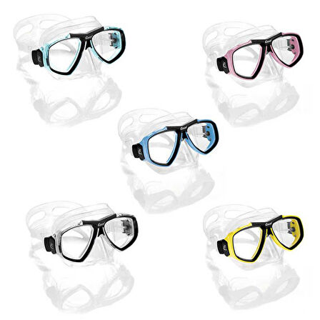 Cressi Focus Dalış Maskesi CLEAR-YELLOW