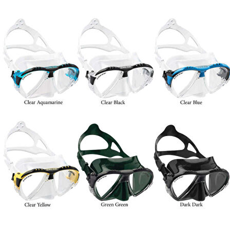 Cressi Matrix Dalış Maskesi BLACK-RED