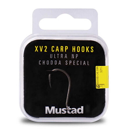 Mustad Carp XV2 Chodda Special Olta İğnesi 60554NP Standart-NO:6 - 10LU