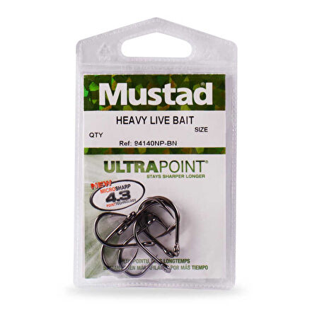 Mustad O’Shaughnessy Beak Olta İğnesi 94140NP-BN Standart-NO:3-0 - 7Lİ