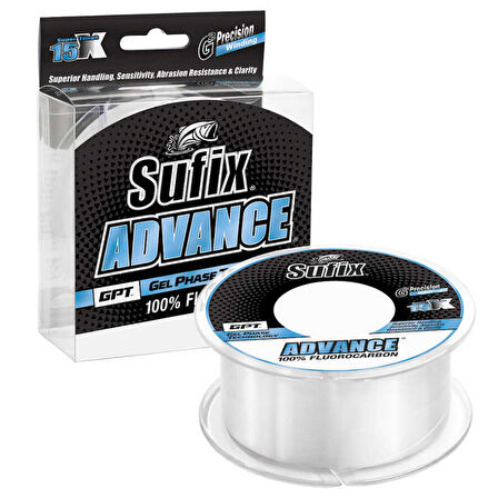 Sufix Advance Fluorocarbon Olta Misinası BEYAZ-0.165MM - 50MT - 1.9KG