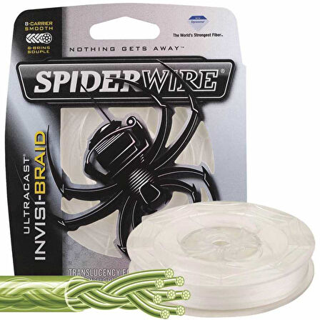 SpiderWire UltraCast Invisi Braid İp Misina BEYAZ-0.30MM - 270MT - 30.6KG
