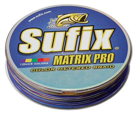 Sufix Matrix Pro İp Misina MULTICOLOR-0.25MM - 100MT - 22.5KG