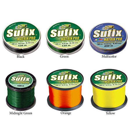 Sufix Matrix Pro İp Misina MULTICOLOR-0.25MM - 100MT - 22.5KG
