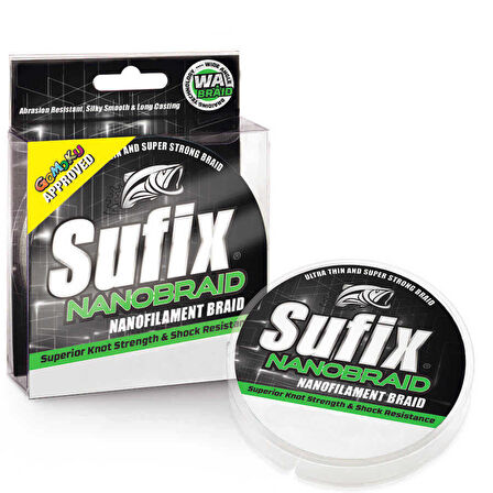 Sufix Nano Braid İp Misina NEON CHARTREUSE-0.06MM - 100MT - 3.3KG
