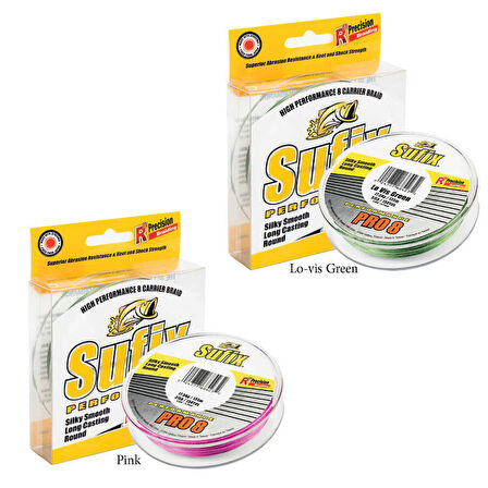 Sufix Performance Pro8 İp Misina PINK-0.27MM - 135MT - 22KG