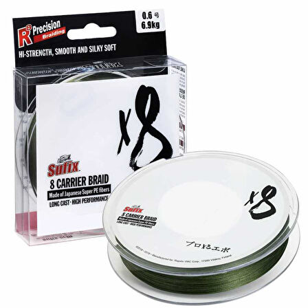 Sufix X8 İp Misina GREEN-0.205MM - 150M - 17.5KG