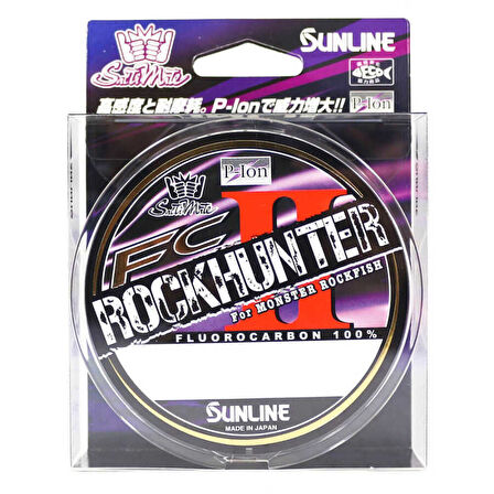 Sunline Fc Rock Hunter II Fluorocarbon Misina Standart-0.235MM - 100MT - 4KG