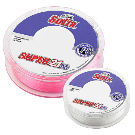Sufix Süper 21 Fluorocarbon Misina CLEAR-0.35MM - 80MT - 9KG