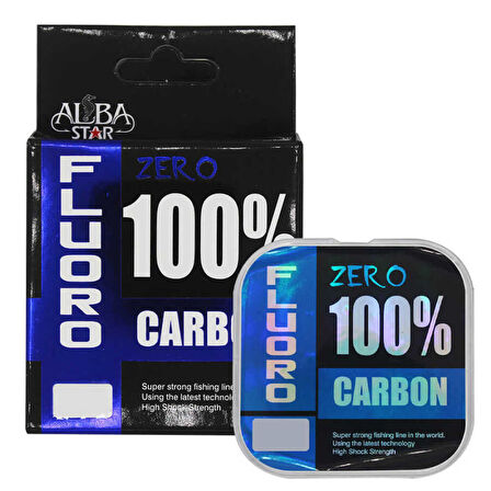 Albastar Zero %100 Fluorocarbon Misina CLEAR-0.24MM - 25M - 3.94KG