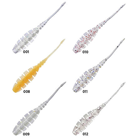 Mustad Aji Worm Naf-Naf Sahte Kurt 008-5CM - 12Lİ