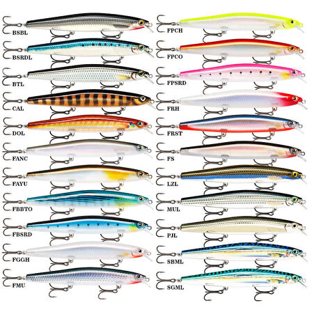 Rapala Max Rap Long Range Minnow Sahte Balığı FBSRD-120MM
