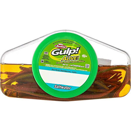 Berkley Gulp Alive Saltwater Sandworm CAMO-15CM