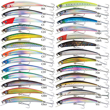 Yozuri Original Crystal Minnow Floating Sahte Balığı C24-110MM