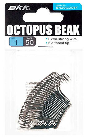 BKK Octopus Beak Olta İğnesi 50 Adet 1/0