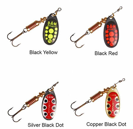 Dam Effzett Standard Spinner 6 gr #3 Kaşık Copper Black Dot