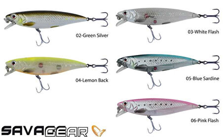 Savage gear 3D Twitch Minnow 6,6cm 6g Sahte Balık 02-Green Silver