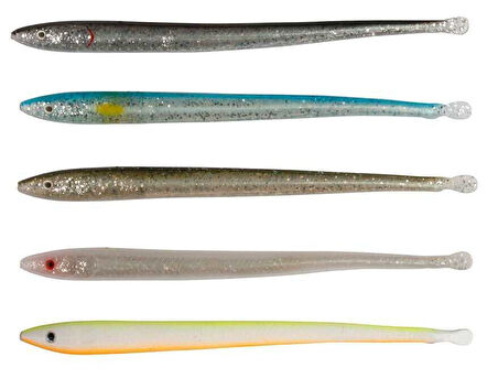 Savage gear LB Sandeel Slug 16.5 cm 5 Adet Sahte Balık Blue Silver