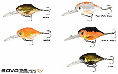 Savage gear 3D Crucian Crank 4,6 cm 8,3 gr SF DR Sahte Balık Pearl White Silver