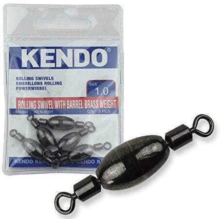 Kendo Rollıng Swivel With Barell Brass Weight 5 Adet (Ağırlıklı Fırdöndü) 2,0
