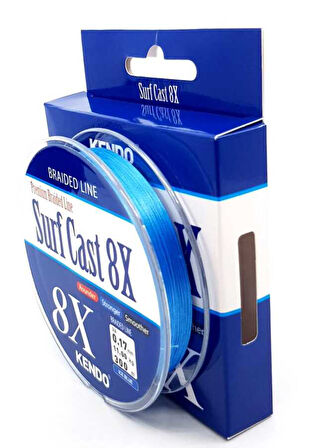 Kendo Surf Cast 8X Fighting 300 mt Örgü İp ( ICE BLUE) 0,13MM
