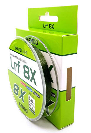 Kendo Lrf 8X Fighting 150 mt mm Örgü ip (Moss Green) 0,10 mm