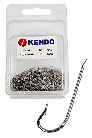 Kendo (1523 NI) 1000 Adet Beyaz Çapraz İğne 12 Numara