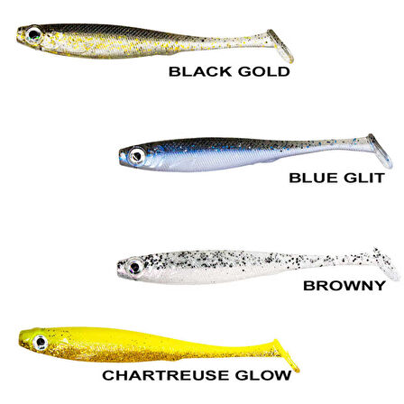 Ryuji Mister Shad 10cm 7gr Silikon Yem SILVER WHITE UV-Standart
