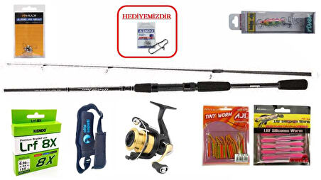 Okuma Wave Power 213 cm 0-8 gr & Daiwa RS 500 LRF Seti