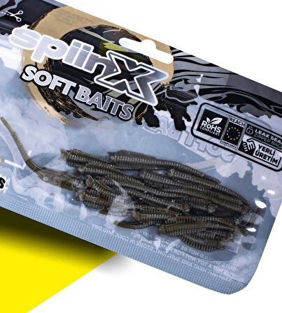 SPIINX SANDWORM SİLİKON 6CM 18P ROCK OIL