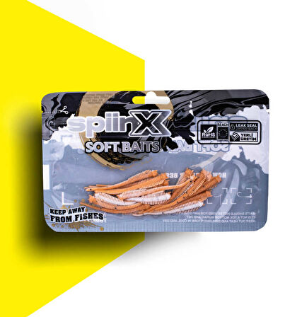 SPIINX SANDWORM SİLİKON 6CM 18P MILKY TAN