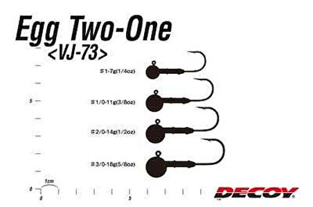 Decoy Vj-73 Egg Two-One 7gr Jighead