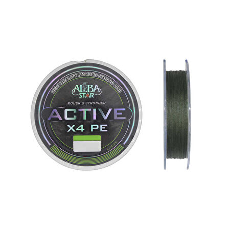 Albastar Active 4x İp Misina L.GREEN-0.16MM - 150M - 16KG